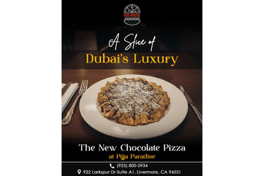 Dubai Chocolate Pizza